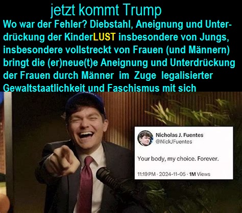 neunzehn Millionen Klicks für sein Video hey bitch, Jungs und Männer sind wieder die Gewinner.jpg